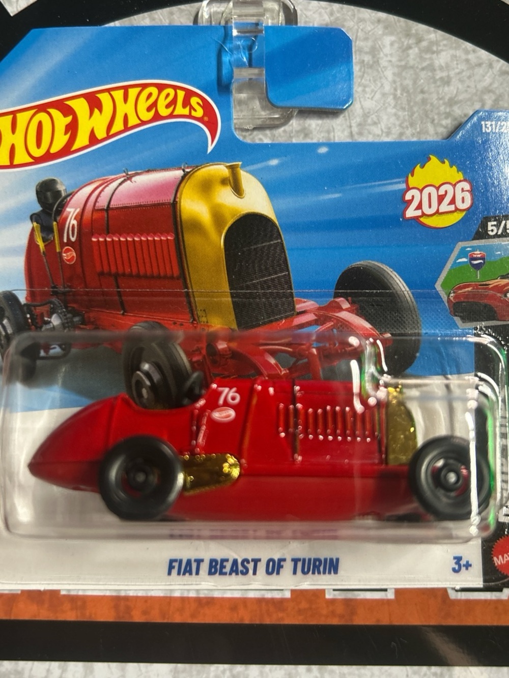 Fiat Beast of Turin - Red and Gold Die-Cast Toy Car
